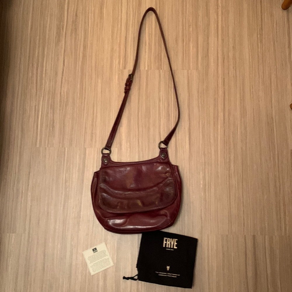 Frye Melissa Saddle Bag / Burgundy